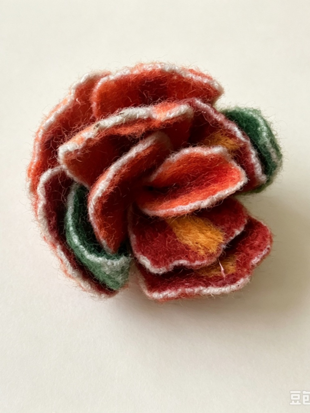 J.Jill Hand Felted Wool Flower Brooch Pin